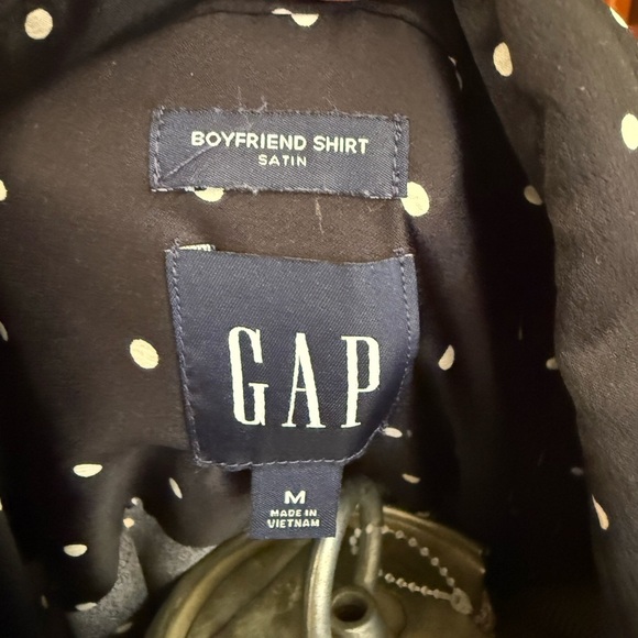 GAP Black and White Polka Dot Shirt M - Picture 3 of 4